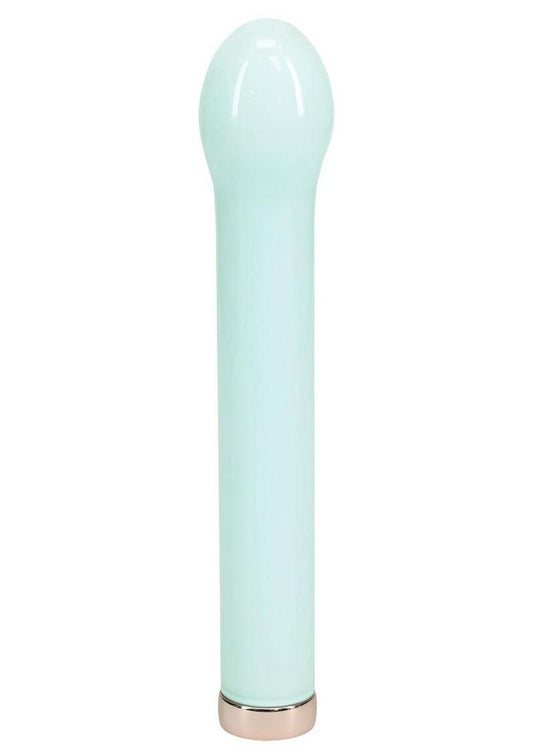 Loveline Celestia 10 Function Rechargeable Glass Bulb Tip Vibrator - Green - 6.3in