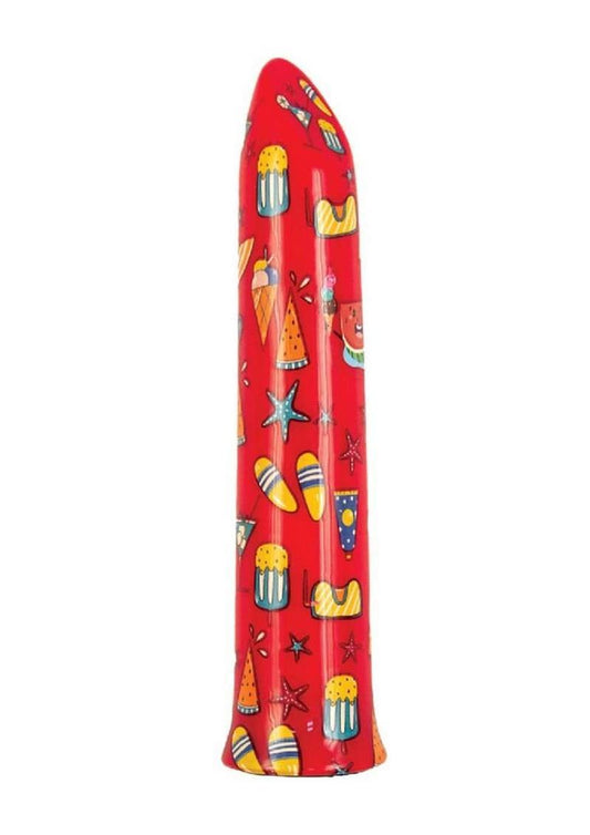 Nasstoys Mini's Vacation Rechargeable Bullet - Multicolor/Red