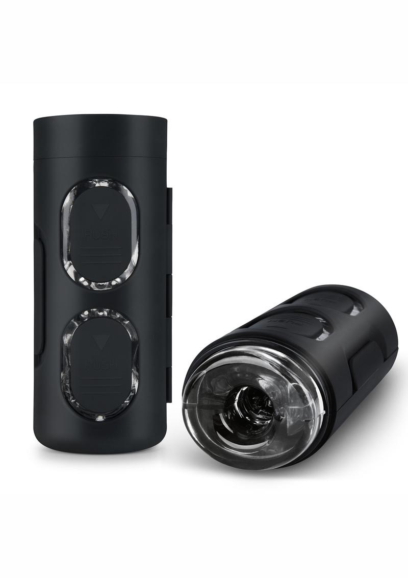 ZOLO Strökemeister Squeezable Masturbator - Black/Clear