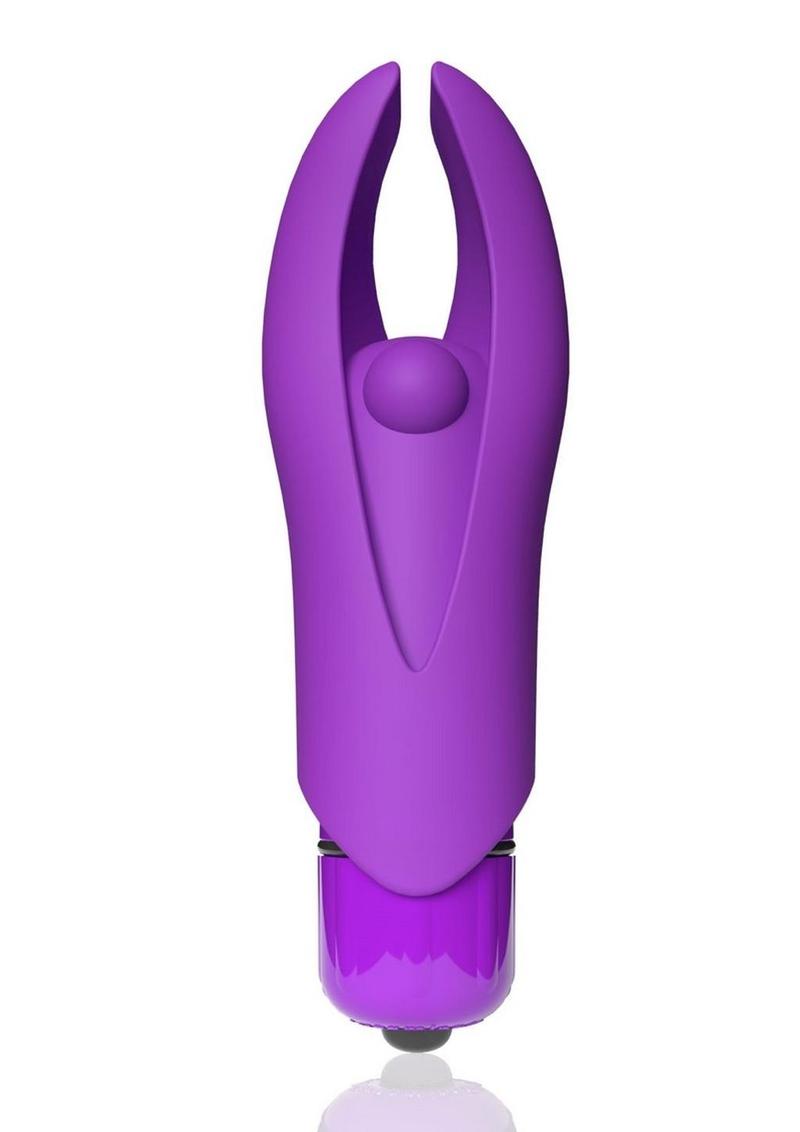 4t Demon Rechargeable Silicone Mini Clitoral Stimulating Vibrator - Grape/Purple