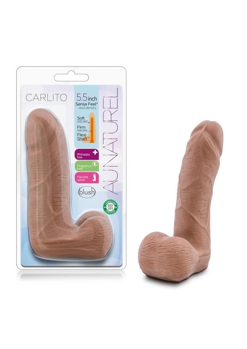 Au Naturel Carlito Dildo - Caramel - 5.5in