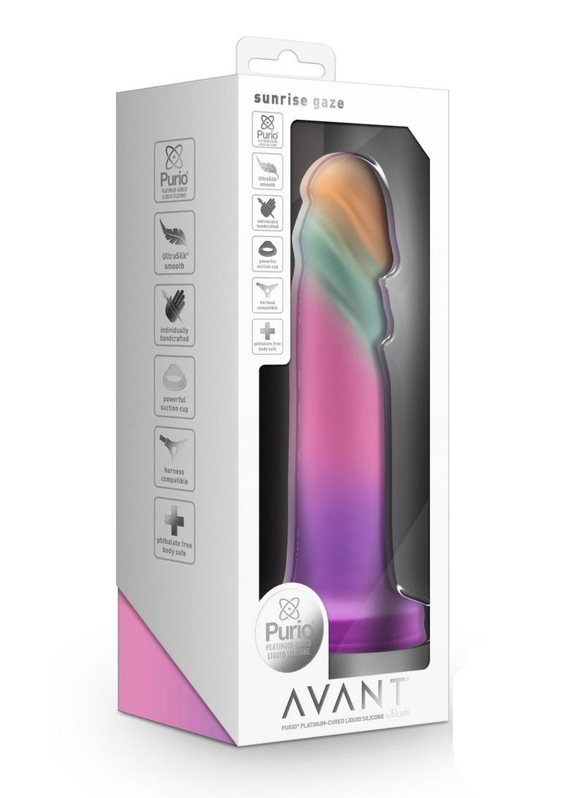 Avant Sunrise Gaze Silicone Dildo - Sherbet - Multicolor