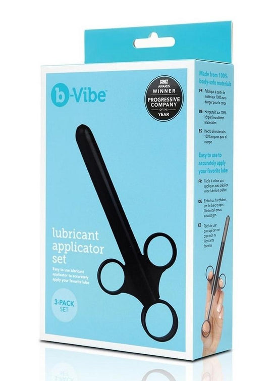 B-Vibe Lubricant Applicator - Black - 3 Per Pack