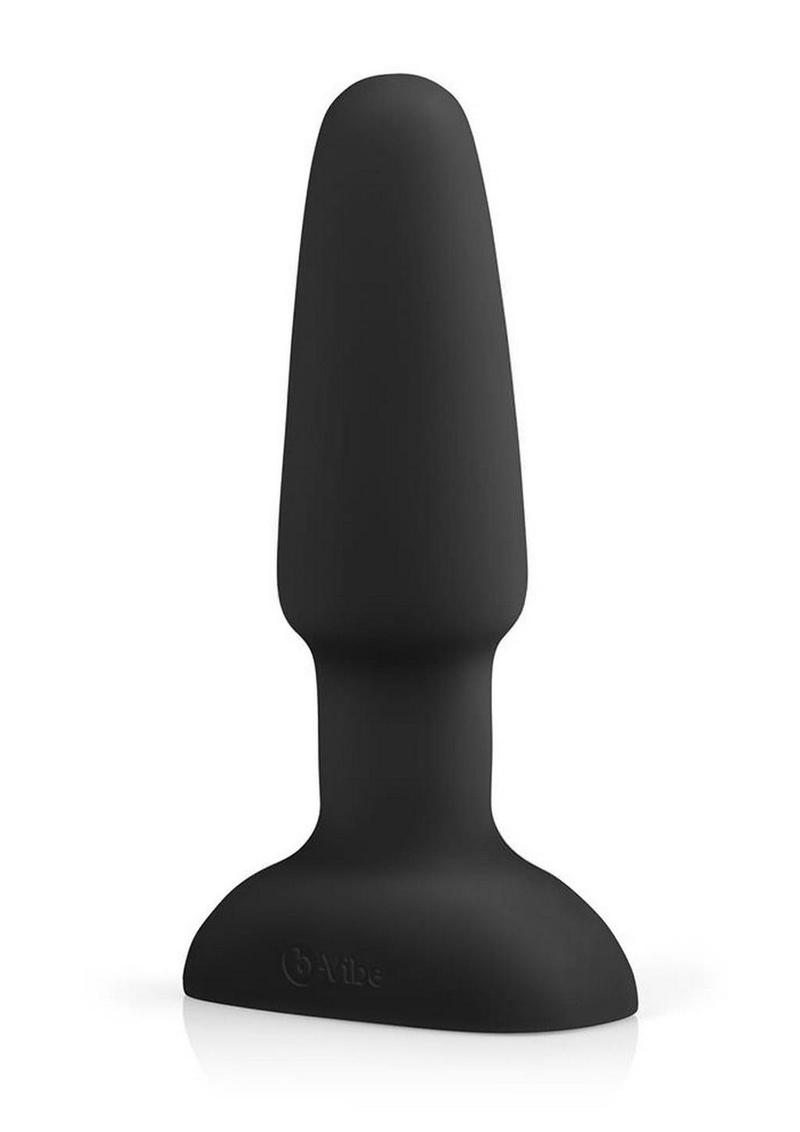 B-Vibe Rimming Plug 2 Rechargeable Silicone Anal Plug - Black