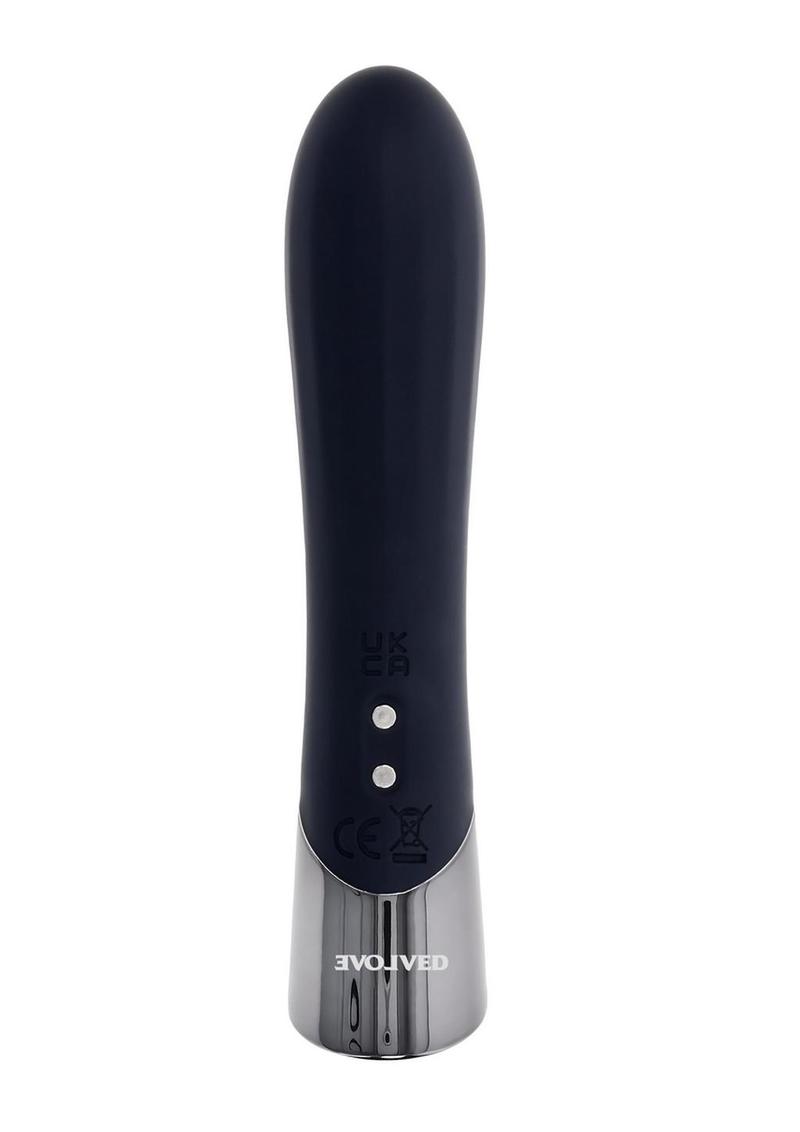 Back In Black Rechargeable Silicone Bullet - Black