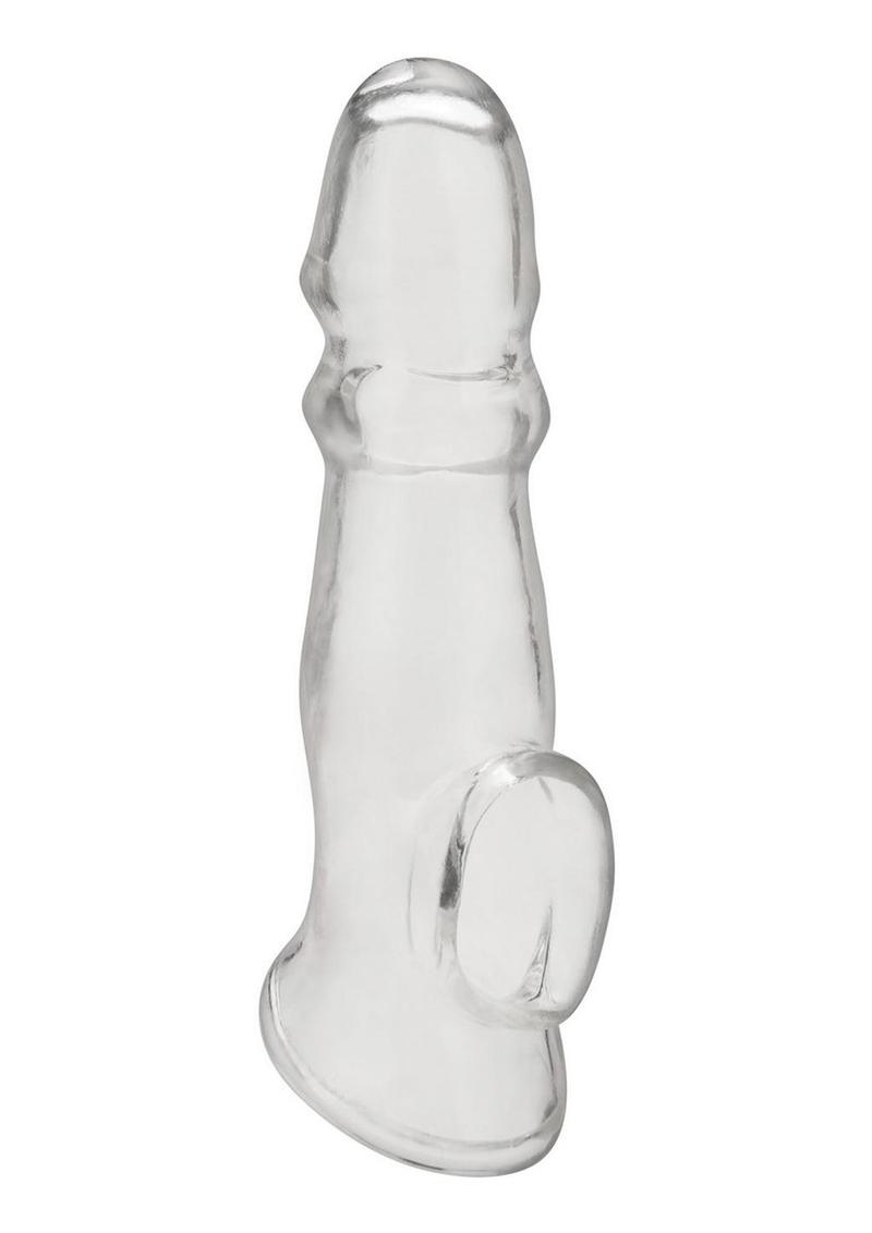 Blue Line Girthy Penis Enhancing Sleeve Extension - Clear - 6.75in