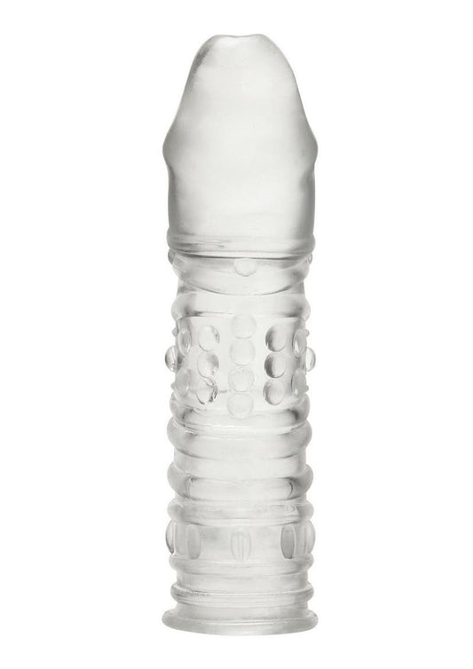 Blue Line Veiny Penis Extension - Clear - 6.5in