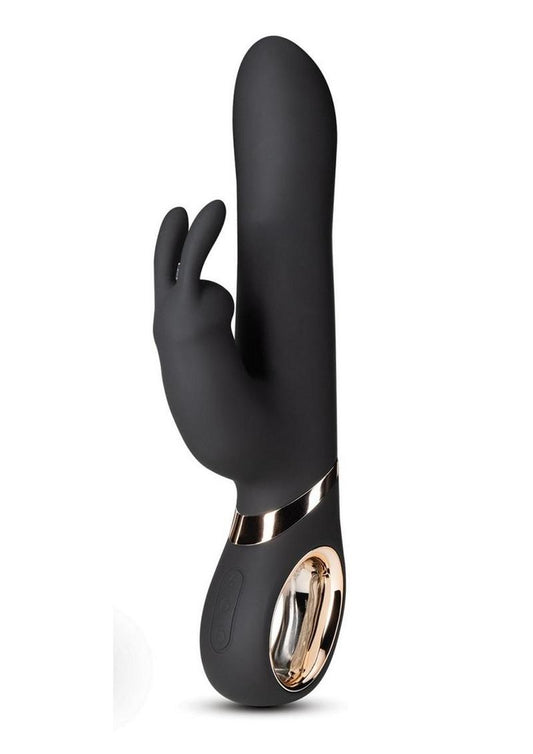 Lush Victoria Rechargeable Silicone Rabbit Vibrator - Black