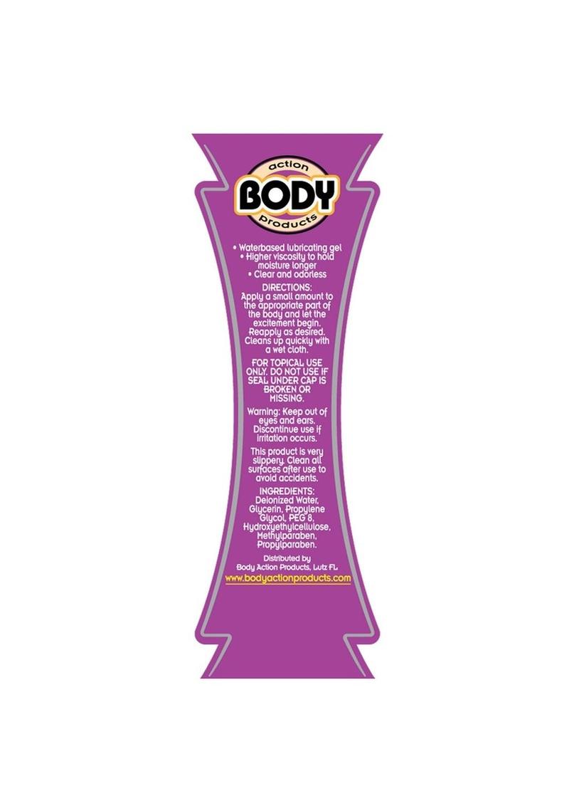 Body Action Supreme Gel Water Based Lubricant - 2.3 Oz