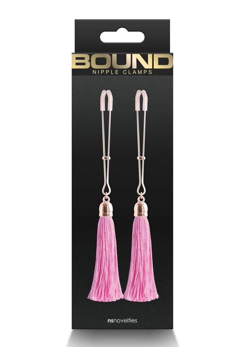 Bound Nipple Clamps T1 - Metal/Pink/Rose Gold