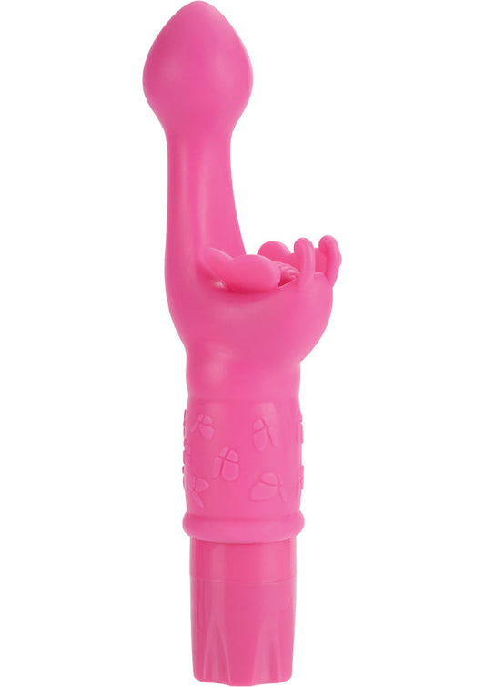 Butterfly Kiss Silicone Vibrator - Pink