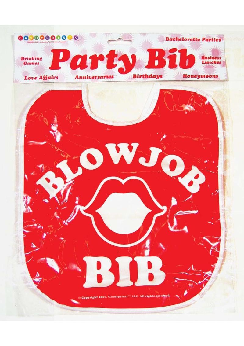 Candyprints Party Bib Blow Job - Red