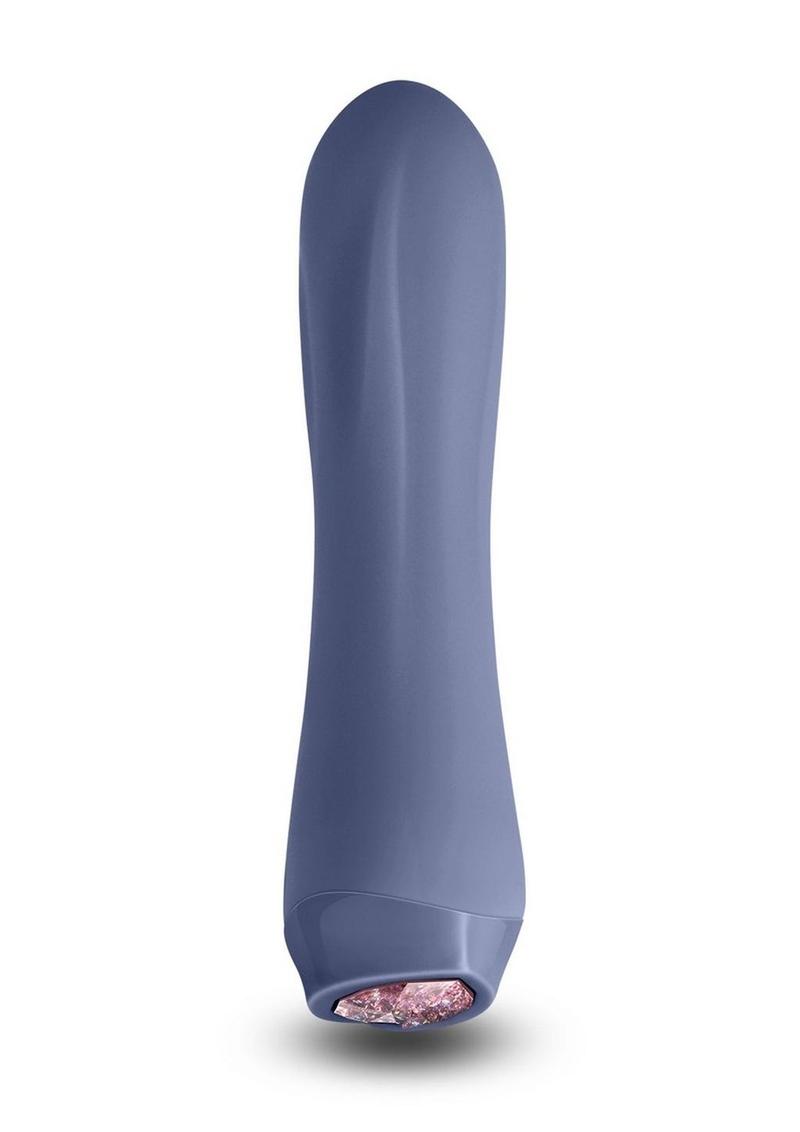 Charms Fern Rechargeable Silicone Mini Vibrator - Gray/Grey