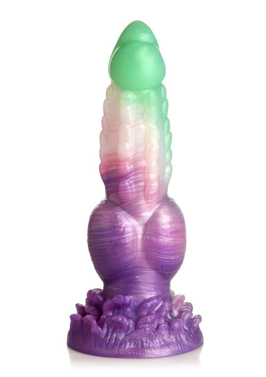 Creature Cocks Aqua Phoenix Silicone Dildo - Multicolor