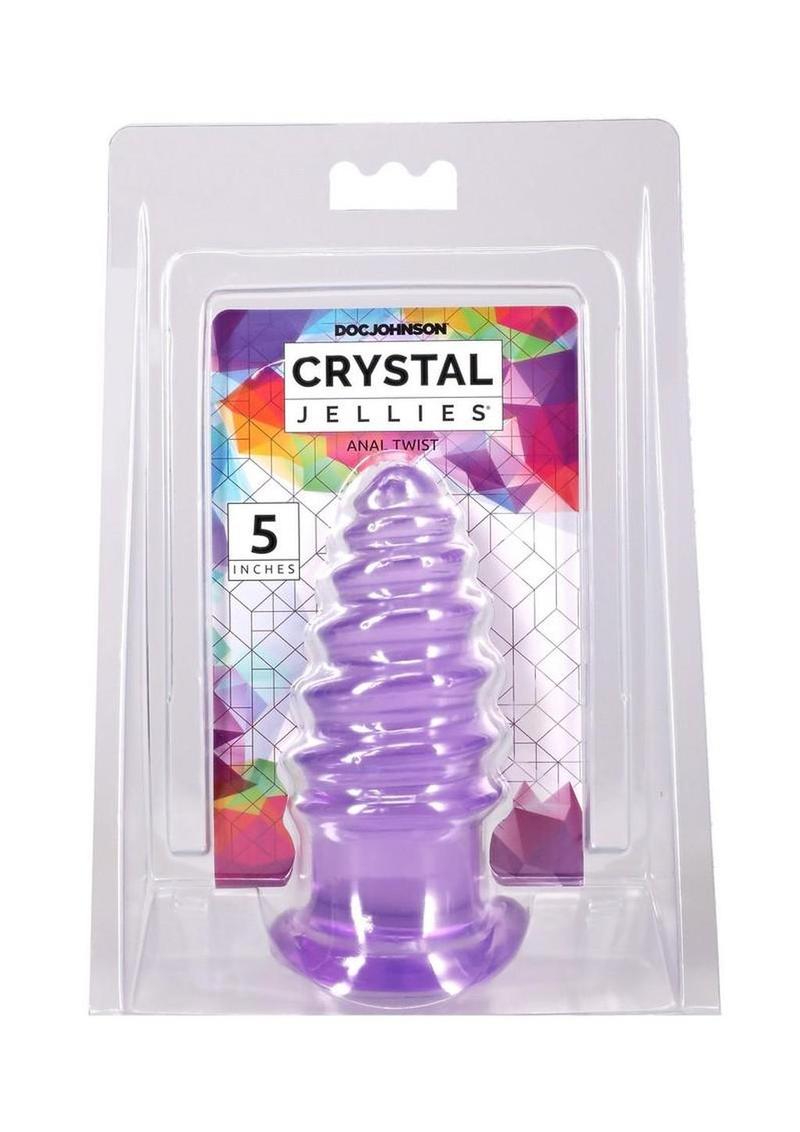 Crystal Jellies Anal Twist - Purple - 5in