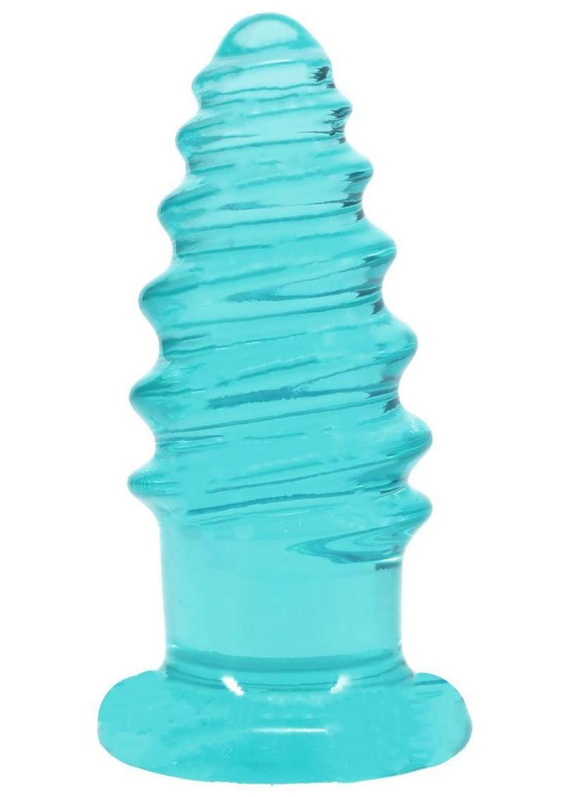 Crystal Jellies Anal Twist - Blue - 6in