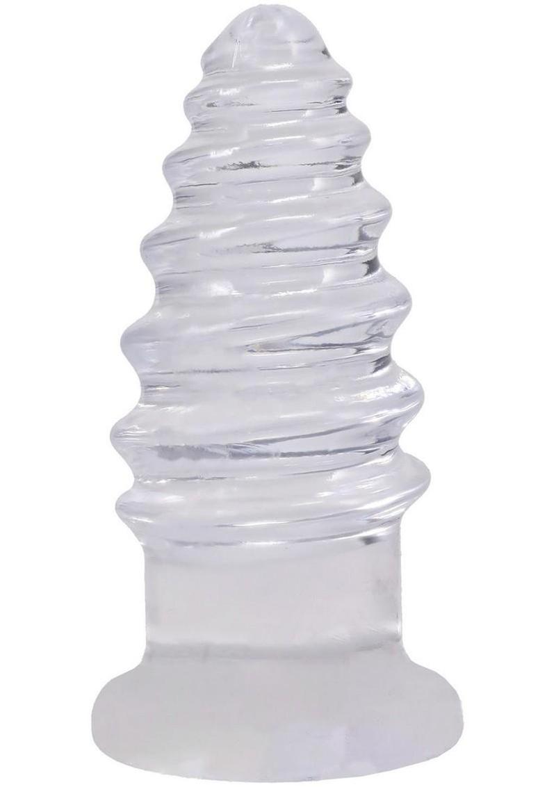 Crystal Jellies Anal Twist - Clear - 6in