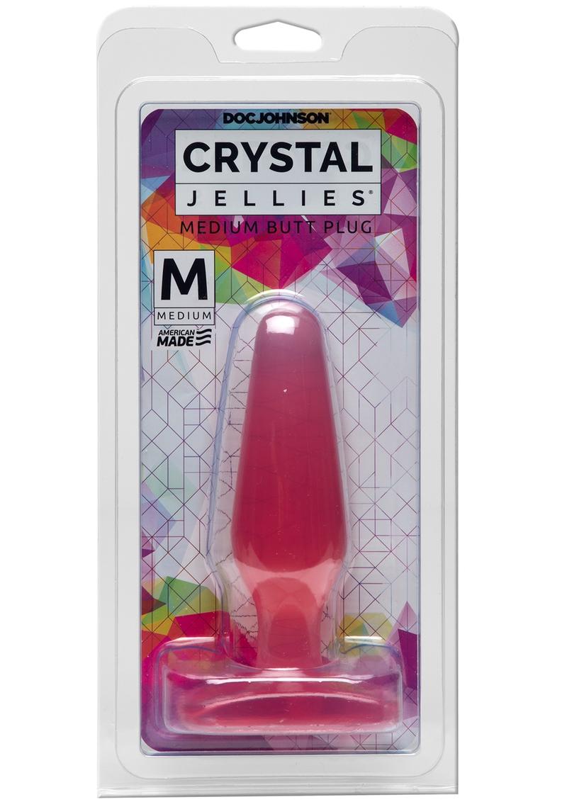 Crystal Jellies Butt Plug - Pink - Medium