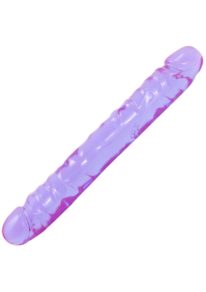 Crystal Jellies Jr. Double Dildo - Purple - 12in