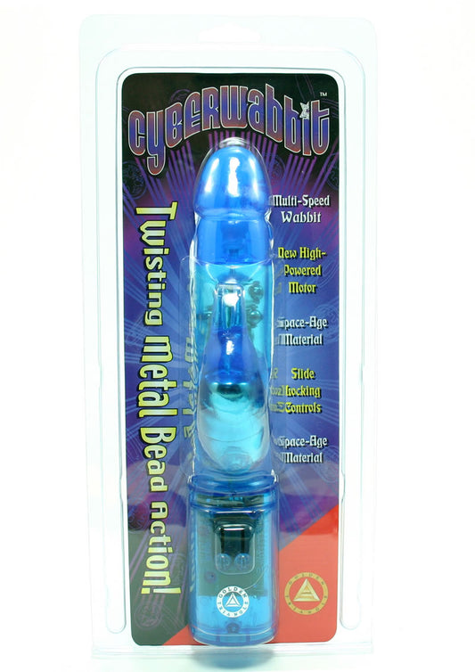 Cyberwabbit with Twisting Metal Bead Action - Blue