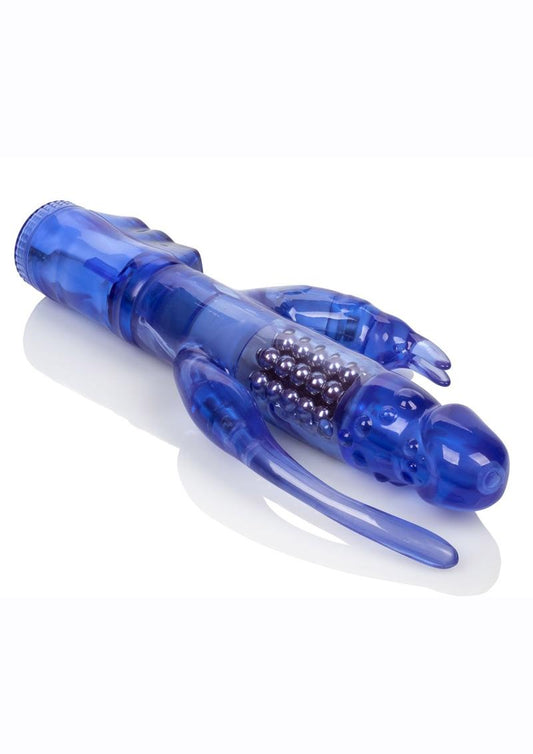 Delight Triple Orgasm Rotating Rabbit Vibrator - Blue/Purple