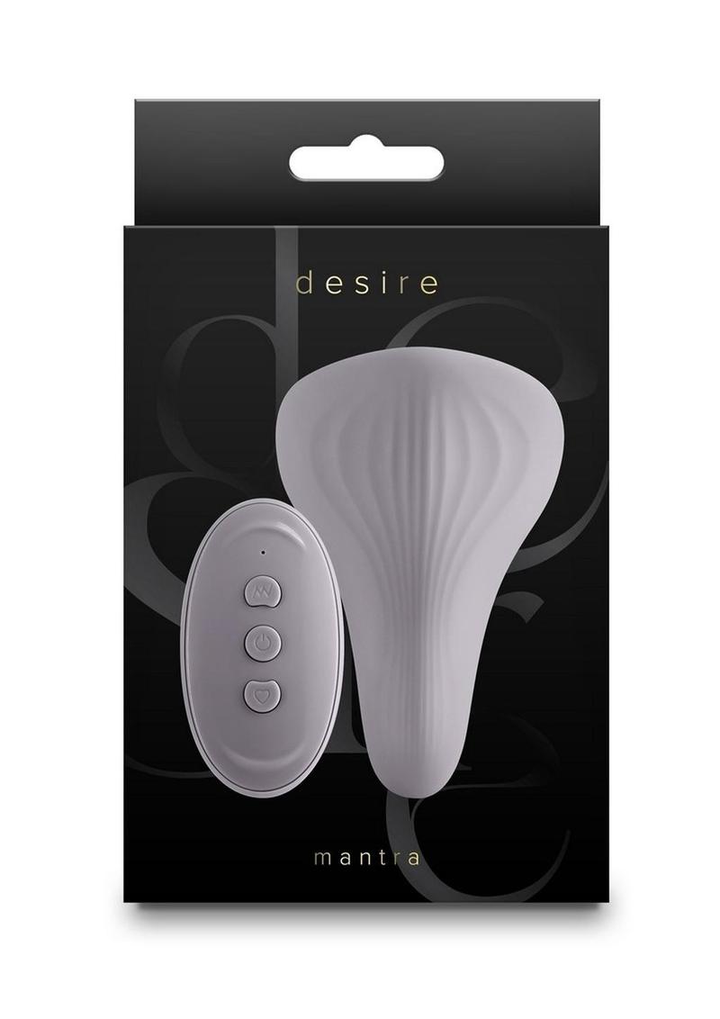 Desire Mantra Rechargeable Silicone Vibrator - Gray/Grey