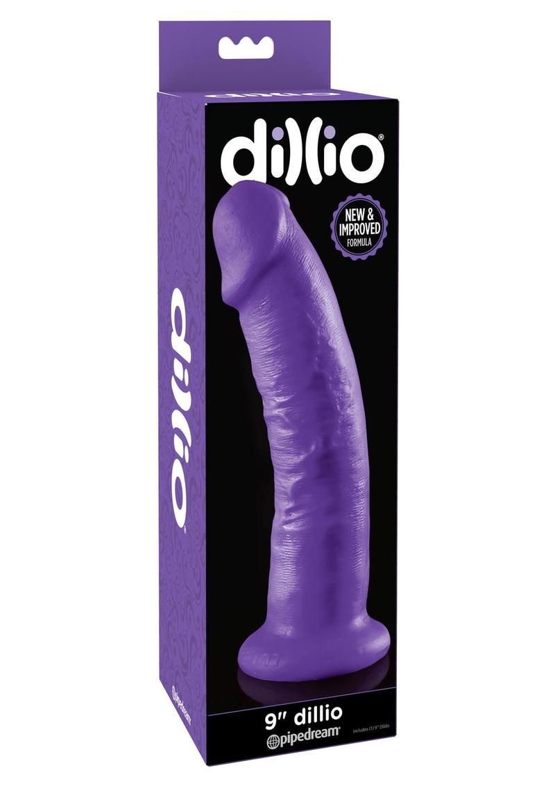 Dillio Realistic Dildo - Purple - 9in