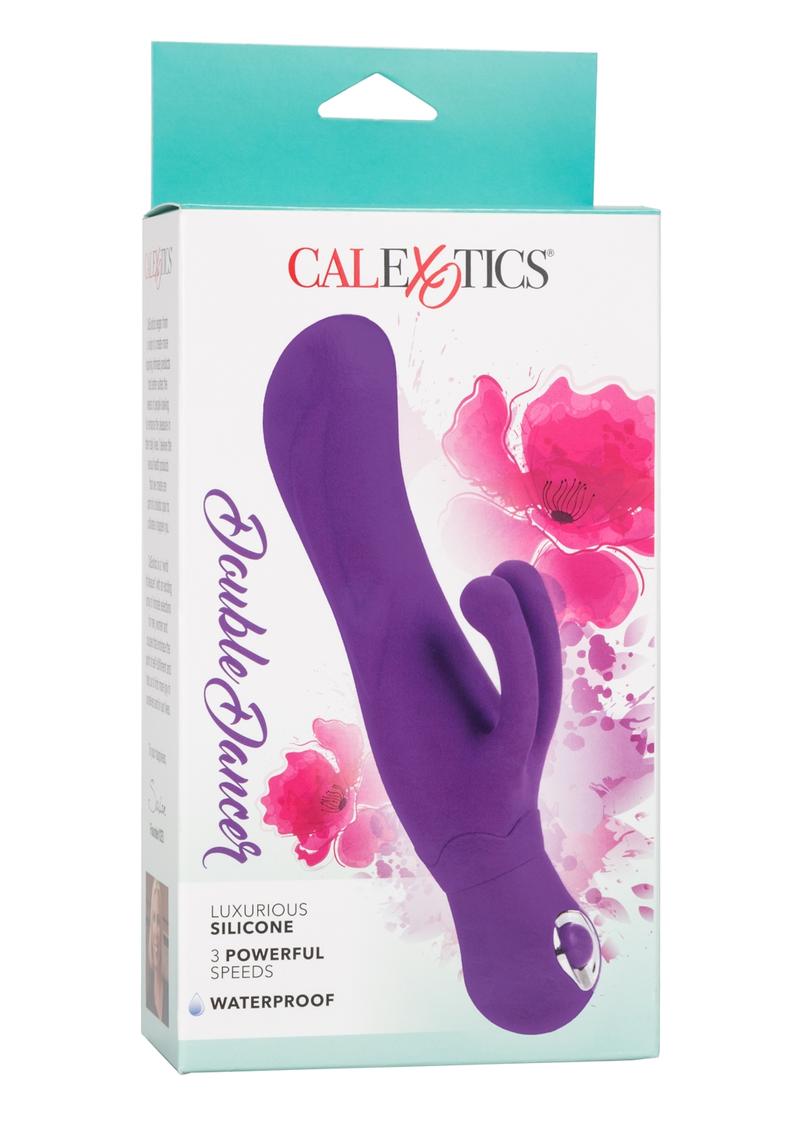 Double Dancer Silicone Rabbit Vibrator - Purple