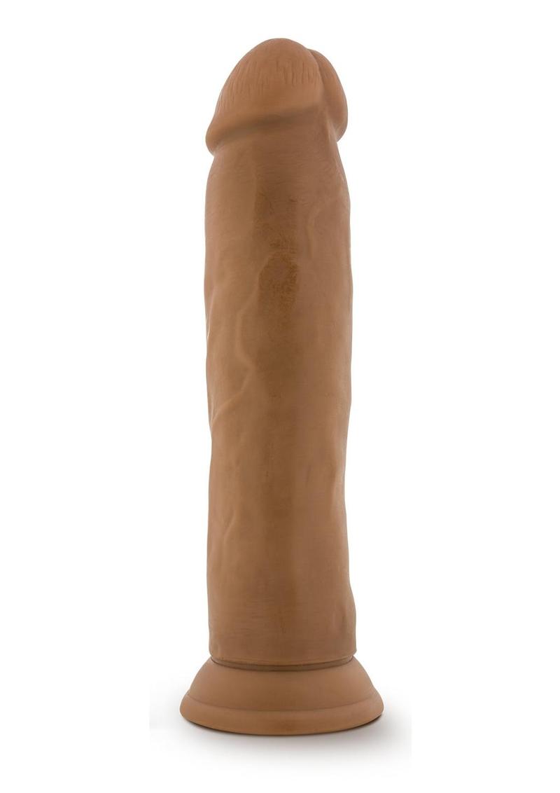 Dr. Skin Silicone Dr. Henry Dildo with Suction Cup - Caramel/Mocha - 9in