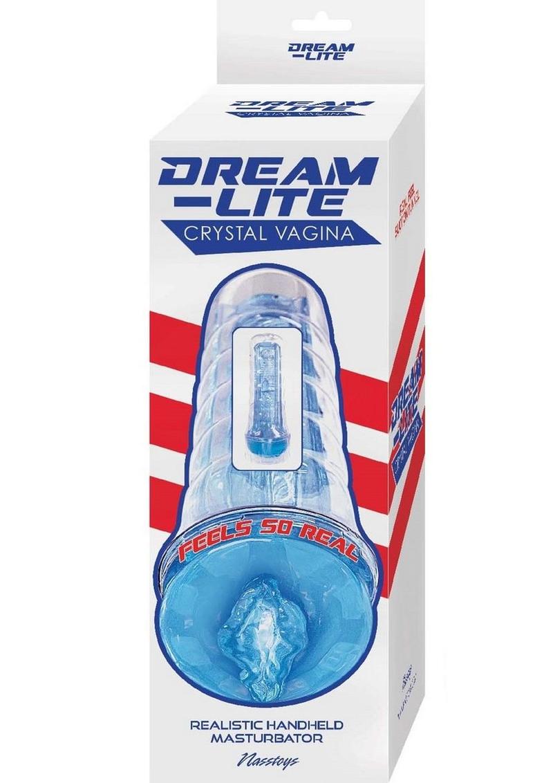 Dream-Lite Crystal Vagina Masturbator - Blue