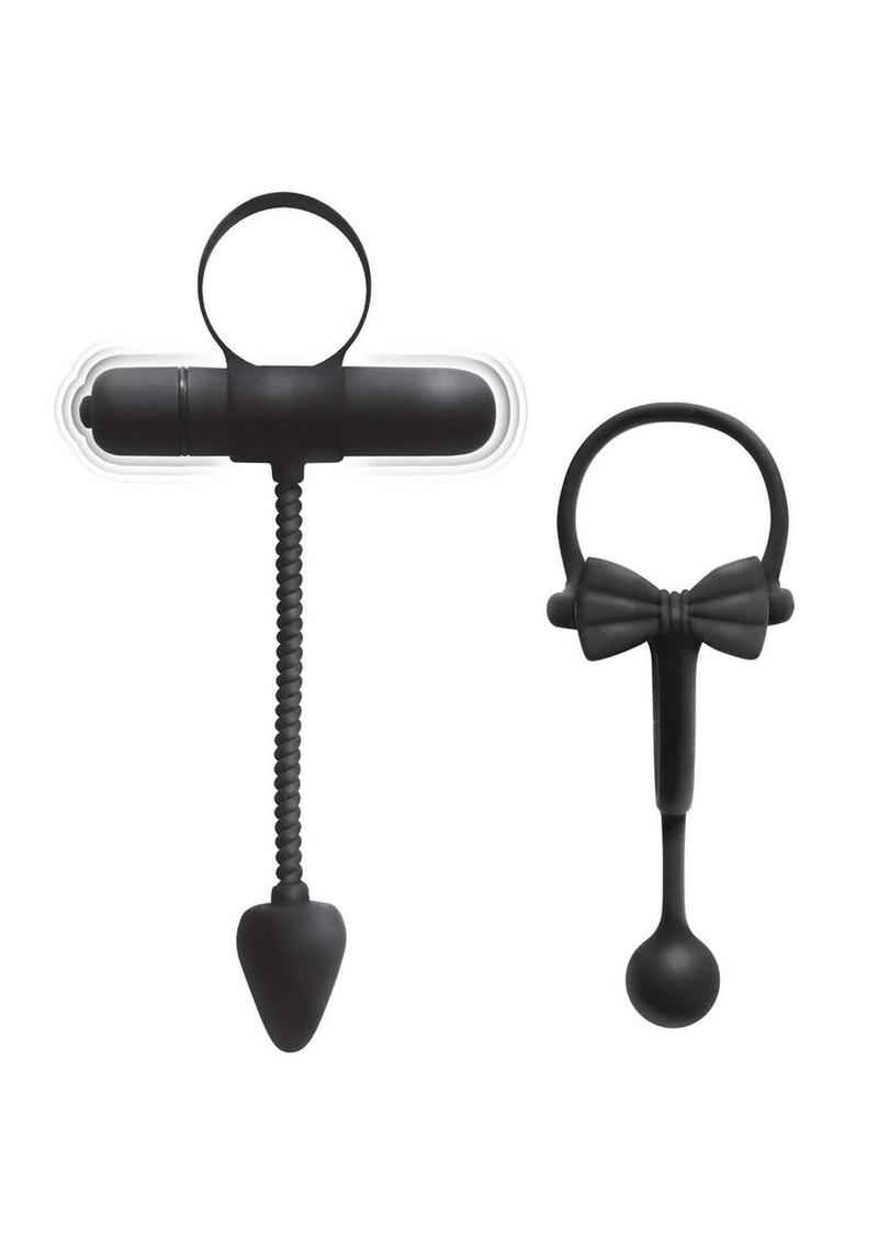 Enhancer Silicone Cock Rings - Black - 2 Pack