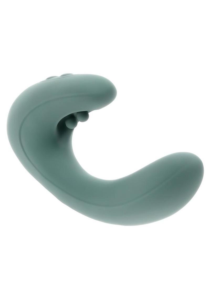 Enjoy The Ride Rechargeable Silicone Dual Vibrator - Green