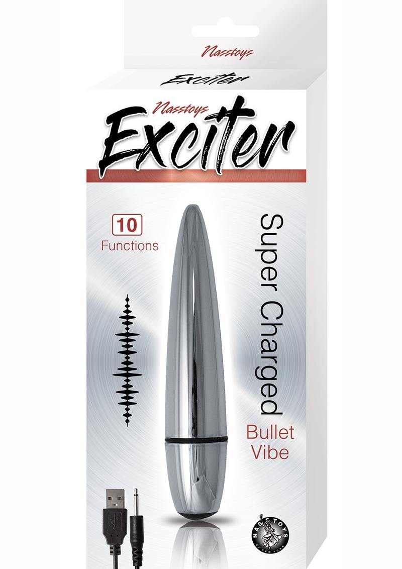 Exciter Rechargeable Bullet Vibrator - Silver