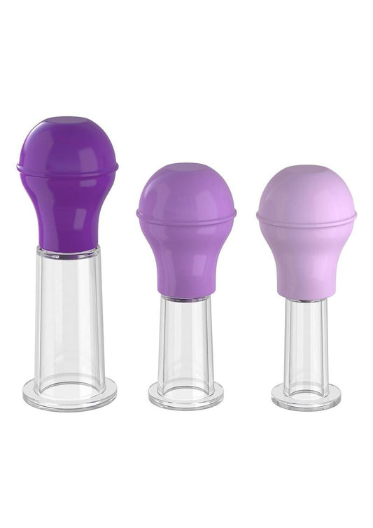 Fantasy For Her Nipple Enhancer Set 3 Size Kit Silicone - Purple