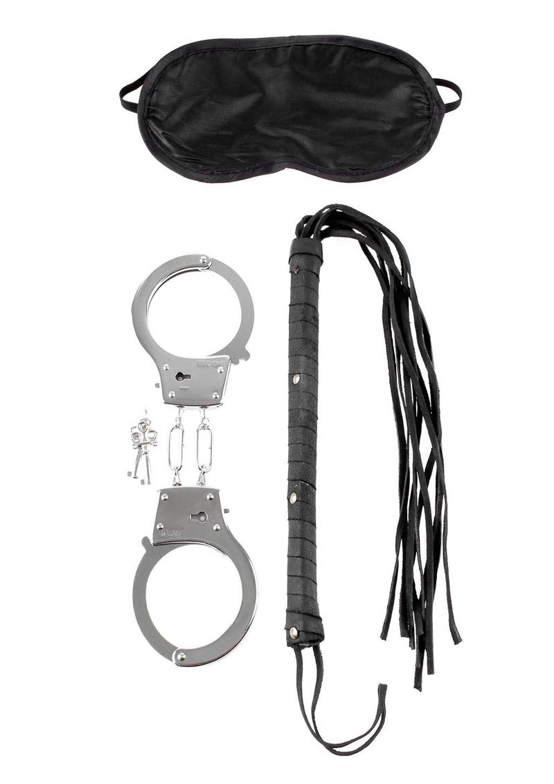 Fetish Fantasy Series Lover's Fantasy - Black/Silver - 3 Piece Kit