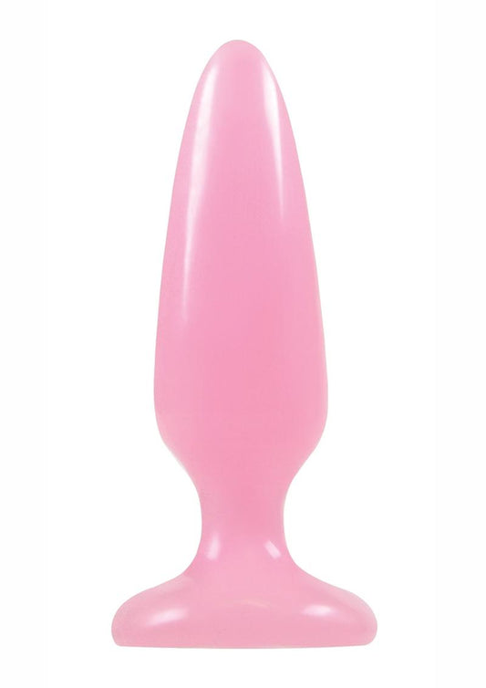 Firefly Pleasure Plug Butt Plug - Glow In The Dark/Pink - Small