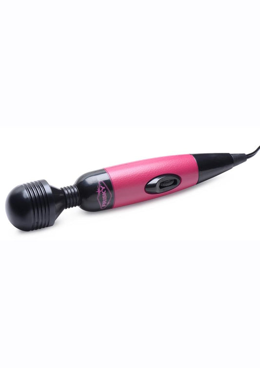 Frisky Playful Pleasure Plug In Wand Massager - Pink