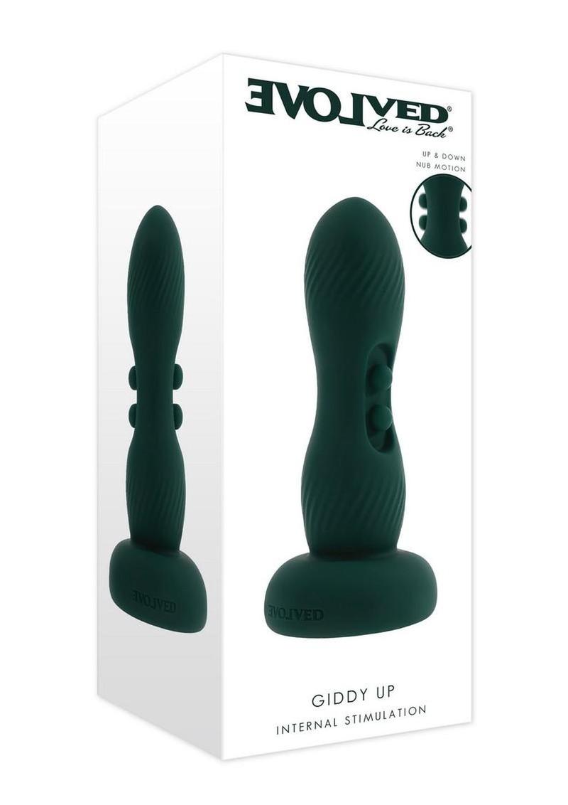 Giddy Up Rechargeable Silicone Anal Plug - Black