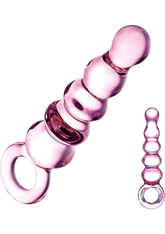 Glas Quintessence Beaded Anal Slider - Pink/Purple