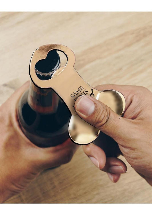 Glitterati Penis Bottle Opener - Black/Rose Gold