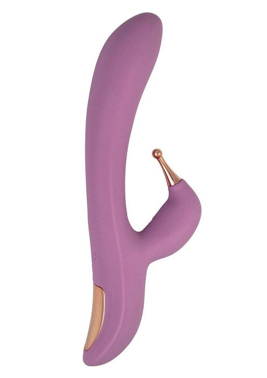 Goddess Tri-Tip Rechargeable Silicone Personal Vibrator - Lavender/Purple