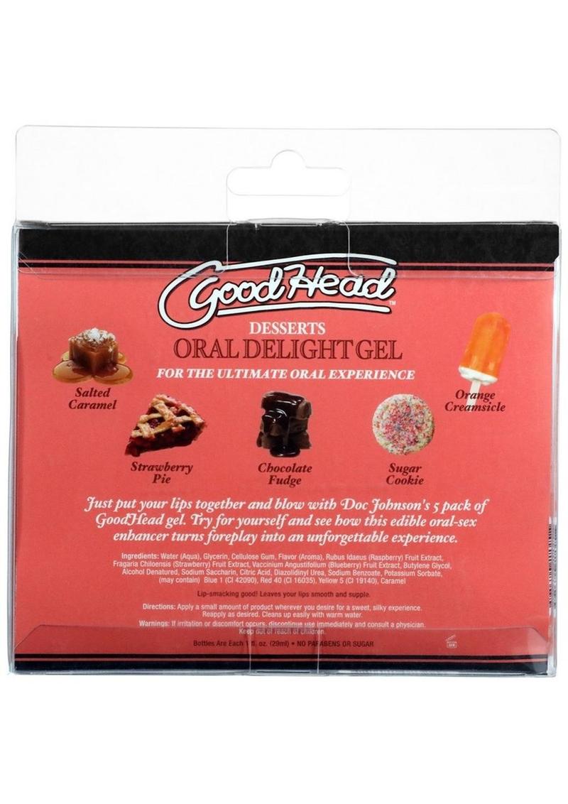 Goodhead Oral Delight Gel Desserts - 1oz - 5 Pack