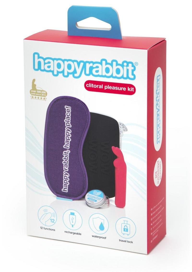 Happy Rabbit Clitoral Rechargeable Silicone Pleasure Kit - Purple - 4 Piece