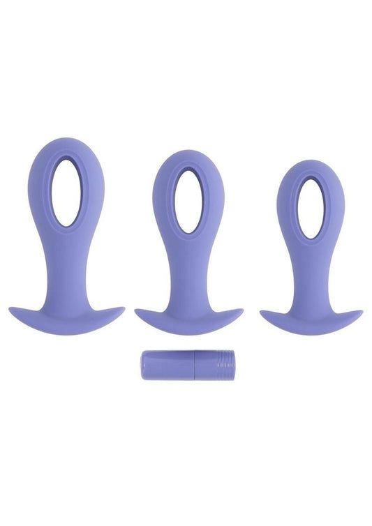 Hole Punch Rechargeable Silicone Plug - Purple - Set