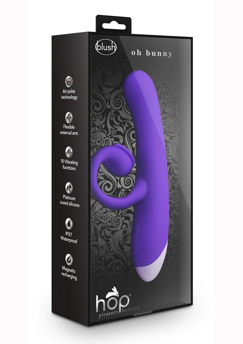 Hop Oh Bunny Rabbit Vibrator - Midnight/Purple