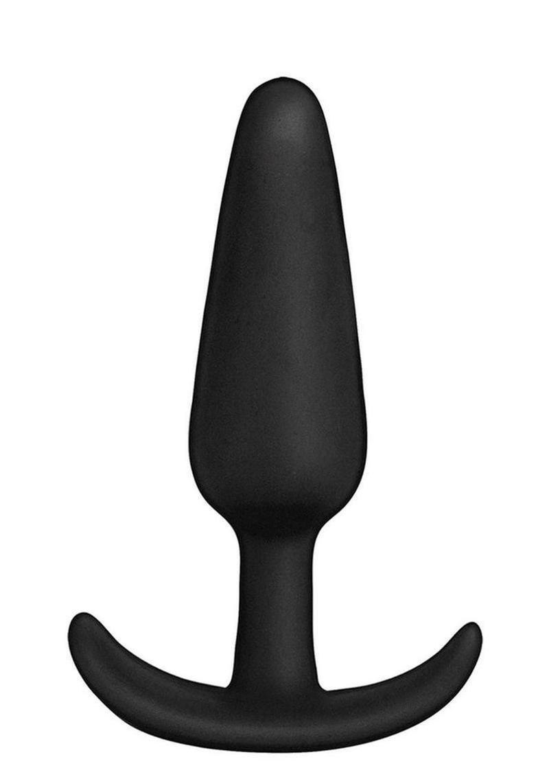 In A Bag Silicone Anal Plug - Black - 4in