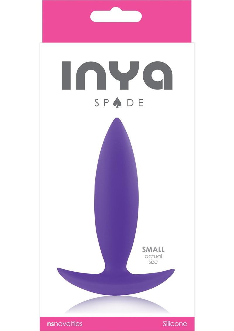 Inya Spade Silicone Butt Plug - Purple - Small