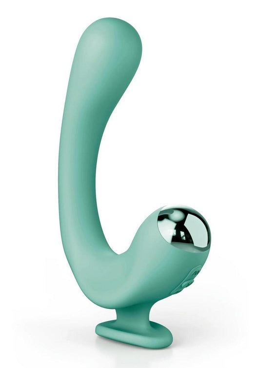 Jimmyjane Reflexx Rabbit 2 Rechargeable Silicone Vibrator - Teal