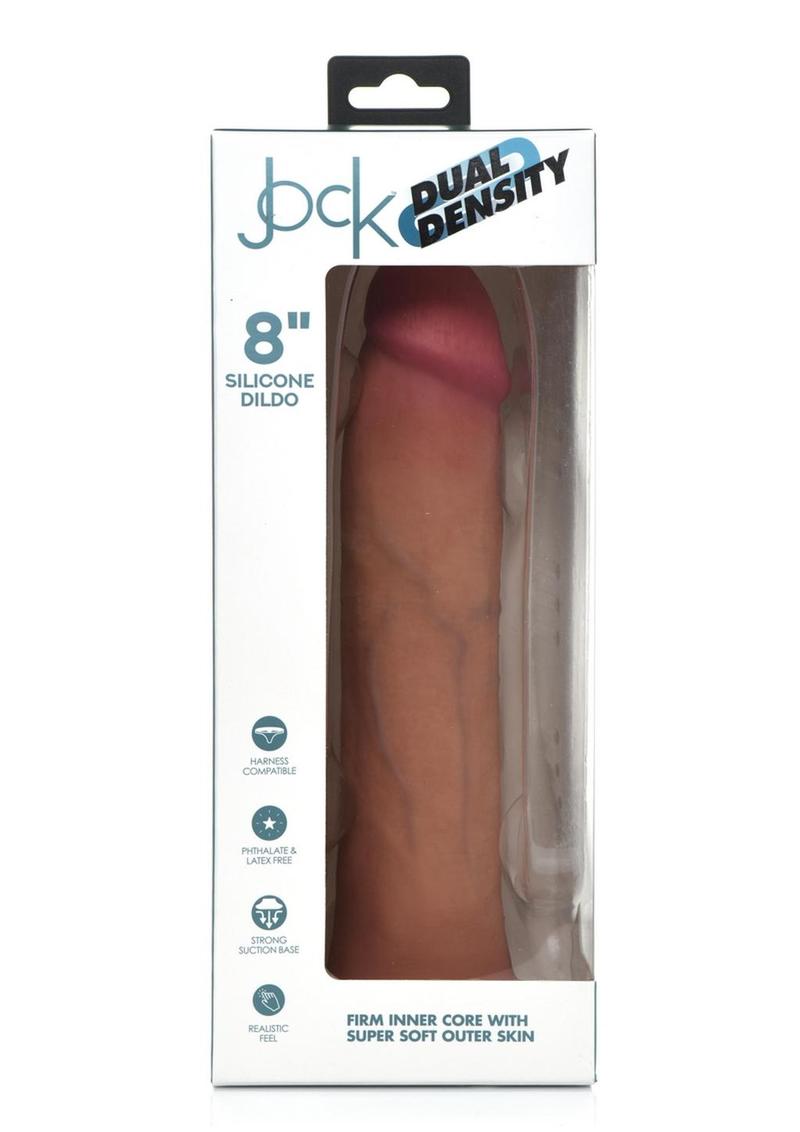 Jock Dual Density Silicone Dildo - Vanilla - 8in