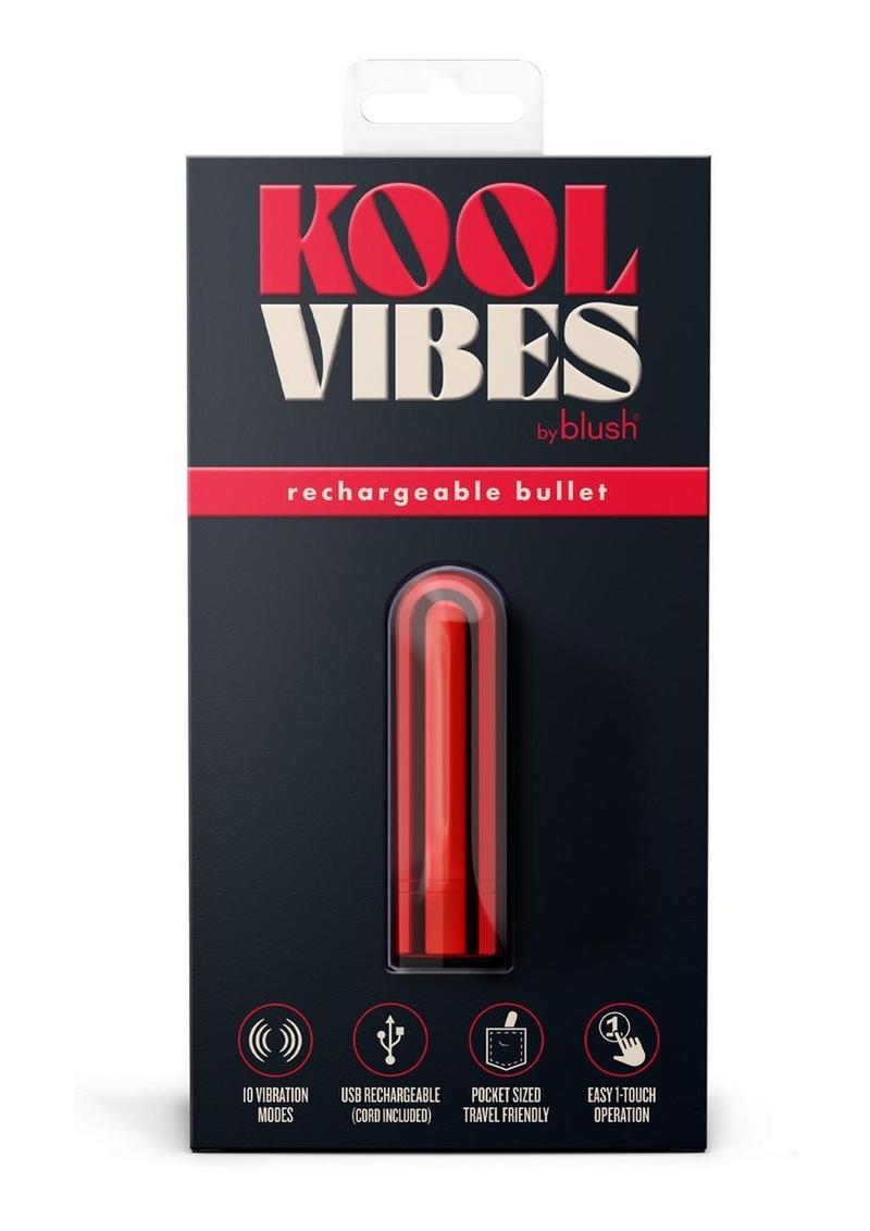 Kool Vibes Rechargeable Mini Bullet - Cherry/Red